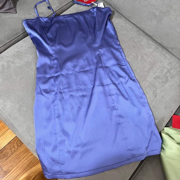 Shimmer Satin Dress - Picture 2 of 7